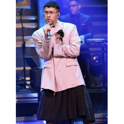 Bad Bunny The Tonight Show Pink Blazer