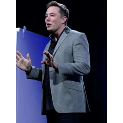 Elon Musk Gray Blazer