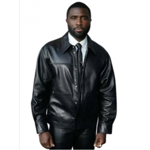 Nemesis 2026 Premiere Y’lan Noel Black Leather Jacket Nemesis 2026 Premiere Y’lan Noel Black Leather Jacket