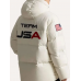Olympics Team USA White Puffer Jacket Olympics Team USA White Puffer Jacket