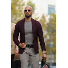 Top G Andrew Tate Maroon Blazer